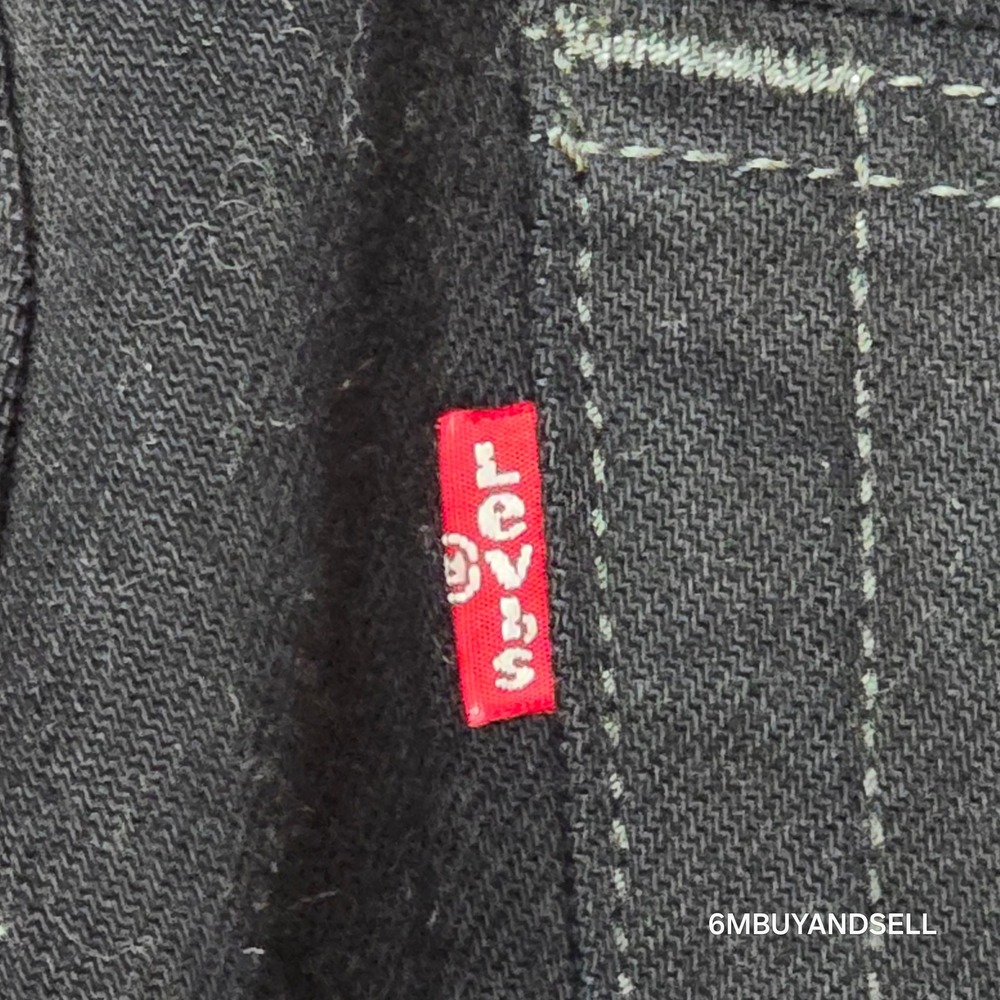 Levis 501 Original Fit Mens Black Straight Leg Button Fly Jeans 36x34 00501-0660 - Picture 3 of 16